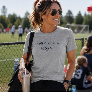 'Voetbalmoeder' Voetbal Seizoen Toernooien Present Tri-Blend Shirt