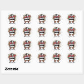 Voetbalmoeder │Voetbal │Sport Ronde Sticker (Vel)