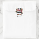 Voetbalmoeder │Voetbal │Sport Ronde Sticker (Tas)