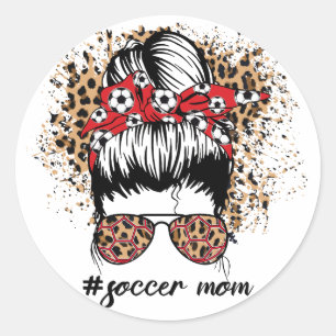 Voetbalmoeder │Voetbal │Sport Ronde Sticker