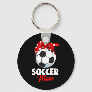 Voetbalmoeder Vrouwen Sleutelhanger