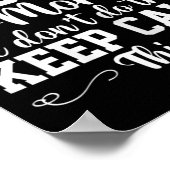 Voetbalmoeder We Doen Dat Niet Keep Calm Ding Poster (Hoek)