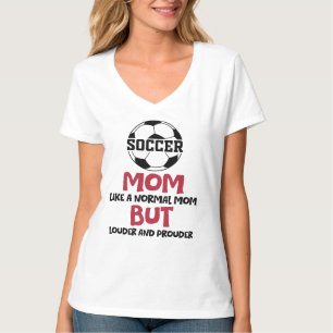 Voetbalmoeder, wedstrijd voetbal t-shirt