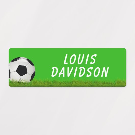 Voetbalnaam Kind Labels (Design 1)
