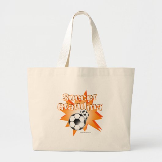 Voetbaloma Grote Tote Bag (Voorkant)