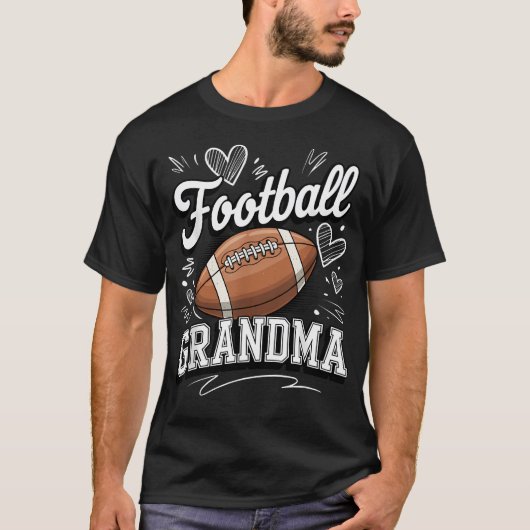 Voetbaloma Hartspel Oma T-shirt (Voorkant)
