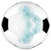 Voetbalontwerp met een combinatie van wit voetbal (Gedraaid)