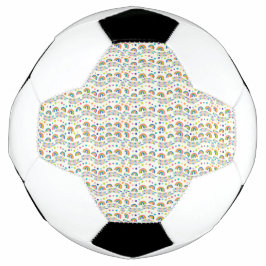 Voetbalontwerp met kleine regenboog voetbal