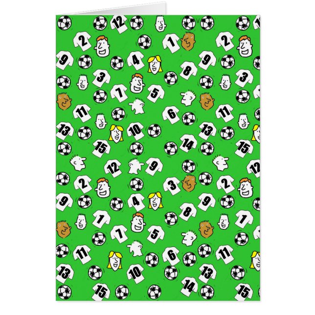 Voetbalontwerp met shirts in het wit (Voorkant)
