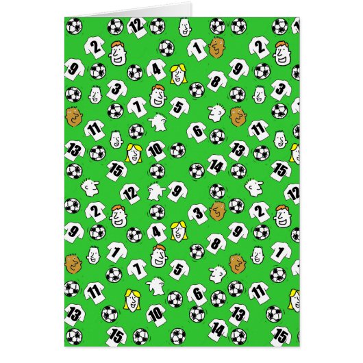 Voetbalontwerp met witte shirts (Voorkant)