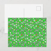 Voetbalontwerp met witte shirts briefkaart (Voorkant / Achterkant)