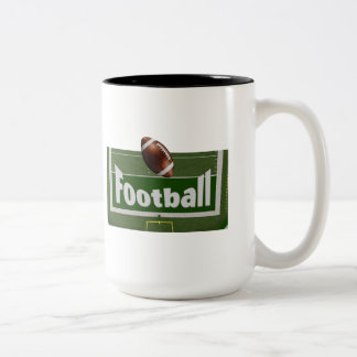 Voetbalontwerp Tweekleurige Koffiemok