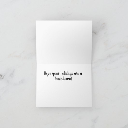 Voetbalontwerp Vouwbare Wenskaart Kaart (Binnen)