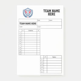 Voetbalopstellingkaarten Post-it® Notes