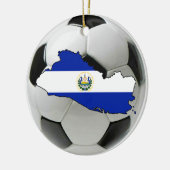 voetbalornament van het El Salvador-football Keramisch Ornament (Links)