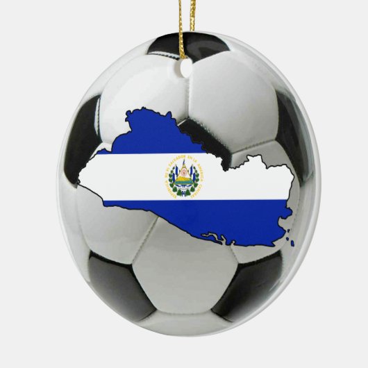 voetbalornament van het El Salvador-football Keramisch Ornament (Links)