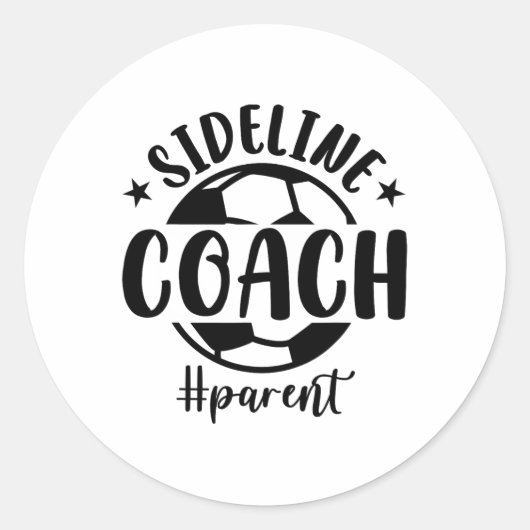 Voetbalouder _1 ronde sticker (Voorkant)