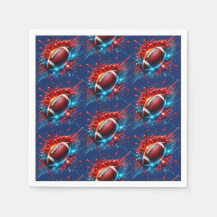 Voetbalpapier servet