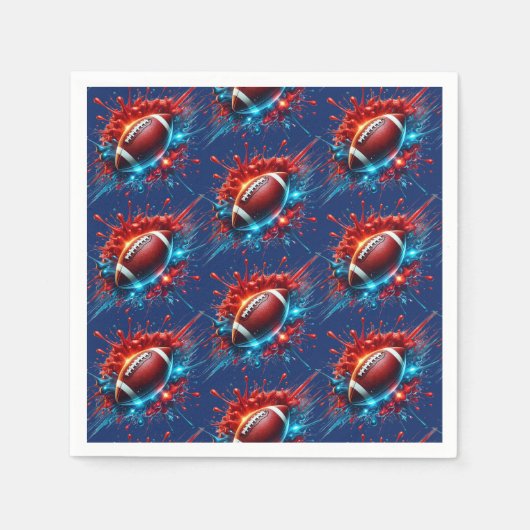 Voetbalpapier servet (Voorkant)