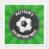 Voetbalpapier van de voetbalpartij servet (Voorkant)