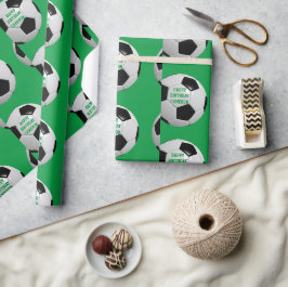 Voetbalpapier voor persoonlijk opvulpapier van het cadeaupapier