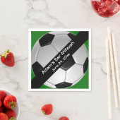 Voetbalpapier voor voetgangers servetten (Insitu)