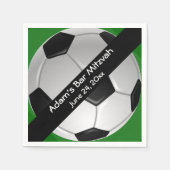 Voetbalpapier voor voetgangers servetten (Voorkant)