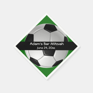 Voetbalpapier voor voetgangers servetten