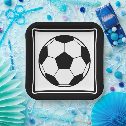 Voetbalpartij Papieren Bordje (Feest)