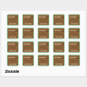 VOETBALPARTIJ TYPOGRAFIE Cute Sticker Label (Vel)