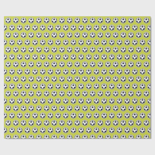voetbalpatroon cadeaupapier (Vlak)