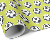voetbalpatroon cadeaupapier (Rol Hoek)