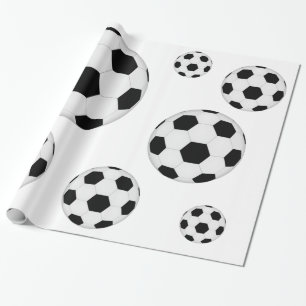 Voetbalpatroon Cadeaupapier