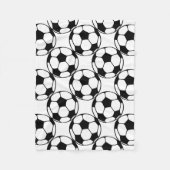 voetbalpatroon fleece deken (Voorkant)