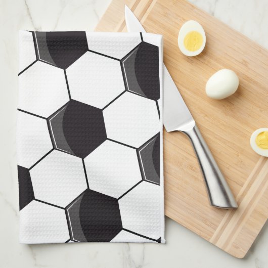 Voetbalpatroon Theedoek (Quarter Fold)