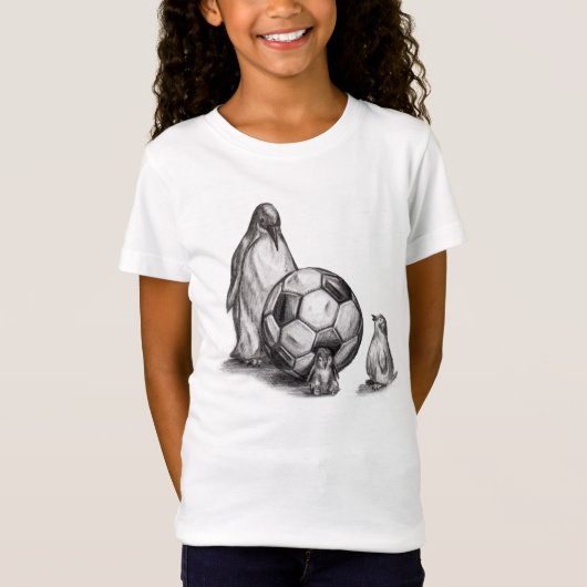 voetbalpinguïns t-shirt (Voorkant)