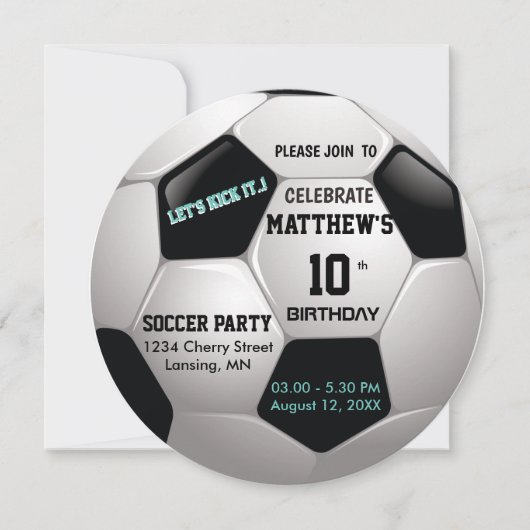 Voetbalplezier ⚽ Verjaardag Epic Party Kaart (Voorkant)