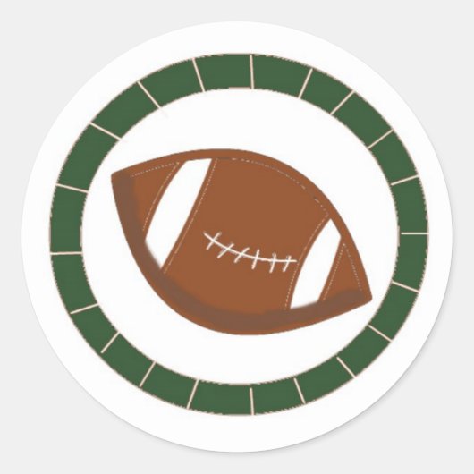 Voetbalpret Ronde Sticker (Voorkant)
