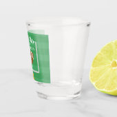 Voetbalpunt na staanders shot glas (Rechts)