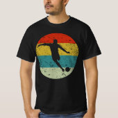 voetbalretro silhouette 70s t-shirt (Voorkant)