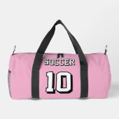 Voetbalrugzakken roos Gepersonaliseerde Speler Gol Plunjezak (Achterkant)