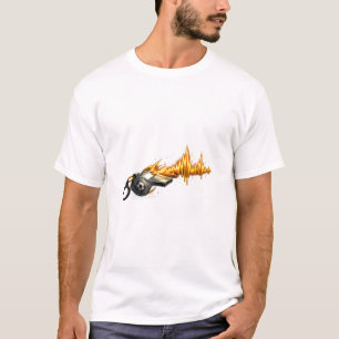 Voetbalscheidsrechter Fluit Geluidsgolf Sportontwe T-shirt