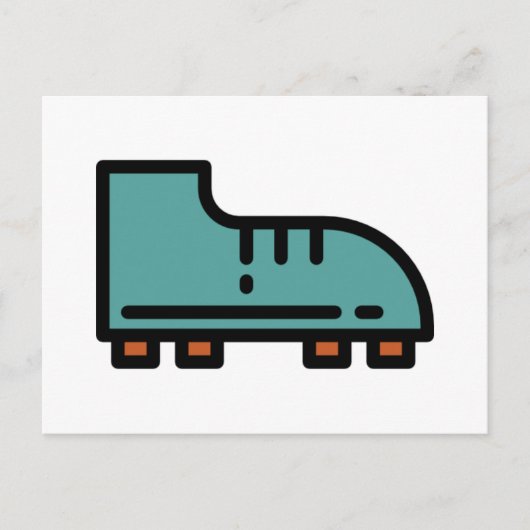 voetbalschoenen briefkaart (Voorkant)