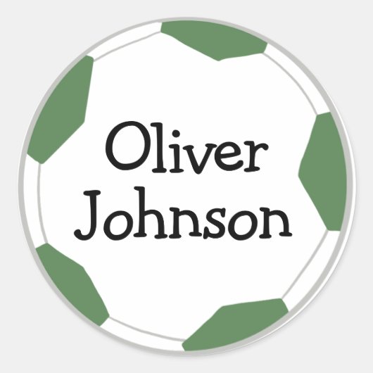 Voetbalschool naam op sticker (Voorkant)