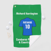 Voetbalshirt in Blauwe Golfhanddoek (Insitu)