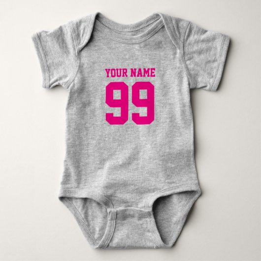 Voetbalshirt meisje body | Cute baby kleding Romper (Voorkant)