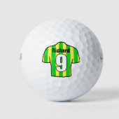 Voetbalshirt met naam en nummer golfballen (Voorkant)