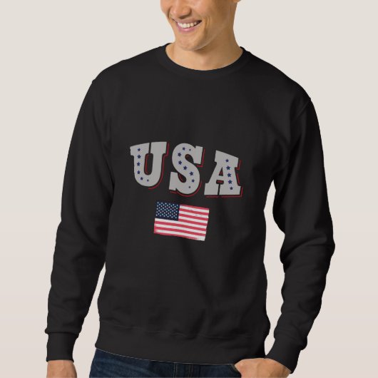 Voetbalshirt met vlag van de VS Trui (Voorkant)