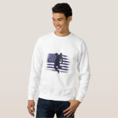 Voetbalshirt met vlag van de VS Trui (Voorkant volledig)