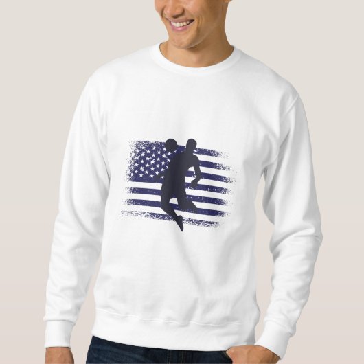Voetbalshirt met vlag van de VS Trui (Voorkant)